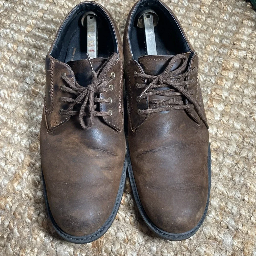 Timberland Men's Size 11M Waterproof Brown Leather‎ Oxford Shoes
